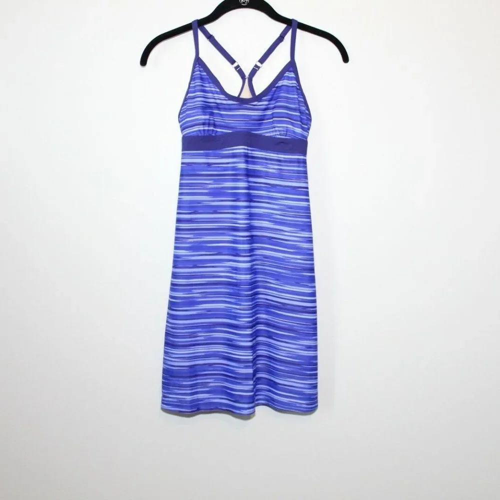✨2/$20 Athleta Striped Tank Shorebreak Swim Dress Blue Women's Size XXS H12429 - Picture 5 of 10